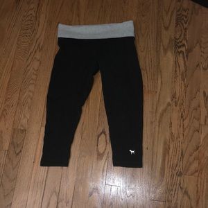 PINK cotton leggings and PINK crop leggings